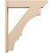 Ekena Millwork 7 1/2-in W x 34-in D x 42-in H Balboa Slat Rough Cedar Woodgrain TimberThane Outlooker, Primed Tan OUTUR075X34X42BOA24RCPR - alternate 4